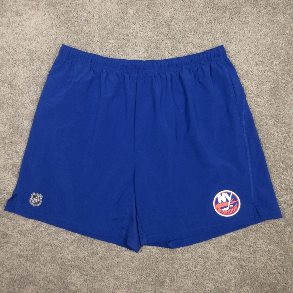 New York Islanders Shorts Mens 3XL Blue Fanatics Pro Lined Gym Athletic Hockey